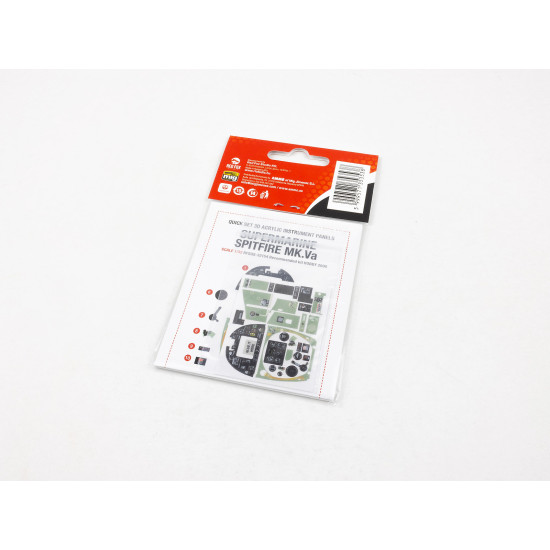 Red Fox Qs-32154 1/32 3d Instrument Panel Supermarine Spitfire Mk.va Hobby 2000
