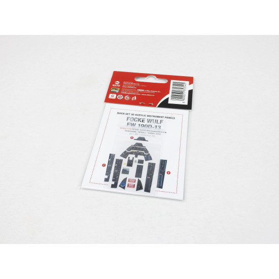 Red Fox Qs-32155 1/32 3d Instrument Panel Fw 190d-13 For Lfd Conversion Kit For Hasegawa Revell Hobby 2000