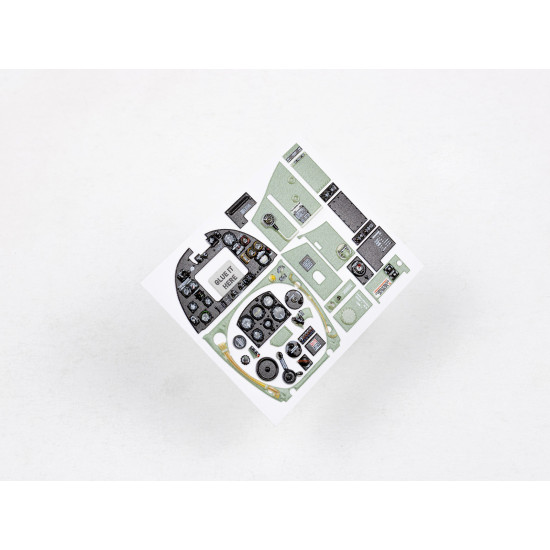 Red Fox Qs-32156 1/32 3d Instrument Panel Supermarine Spitfire Mk.ixc For Revell