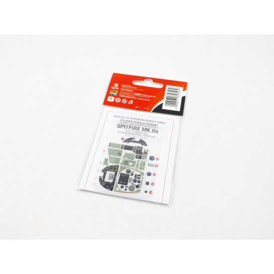Red Fox Qs-32157 1/32 3d Instrument Panel Supermarine Spitfire Mk.iia For Hobby 2000