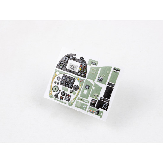 Red Fox Qs-32157 1/32 3d Instrument Panel Supermarine Spitfire Mk.iia For Hobby 2000