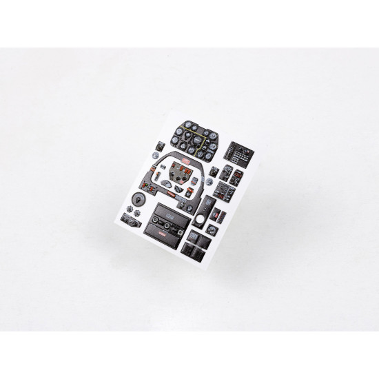 Red Fox Qs-32166 1/32 3d Instrument Panel North American P-51d Mustang