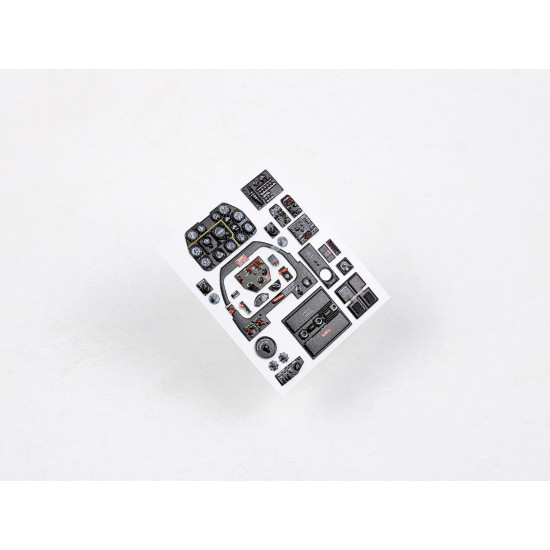 Red Fox Qs-32166 1/32 3d Instrument Panel North American P-51d Mustang