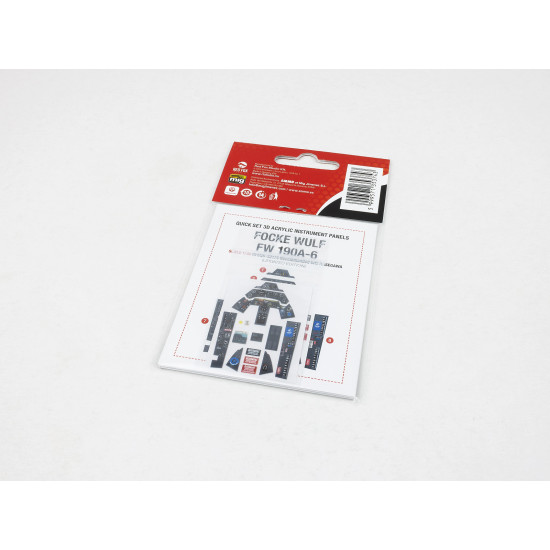 Red Fox Qs-32175 1/32 3d Decal Instrument Panel Focke Wulf Fw 190a-6 Hasegawa