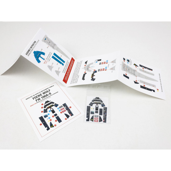 Red Fox Qs-32176 1/32 3d Decal Instrument Panel Focke Wulf Fw 190a-8 Hasegawa
