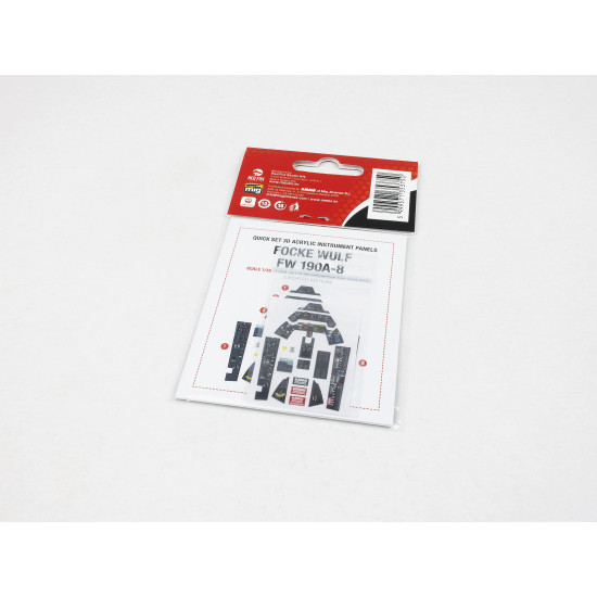 Red Fox Qs-32176 1/32 3d Decal Instrument Panel Focke Wulf Fw 190a-8 Hasegawa