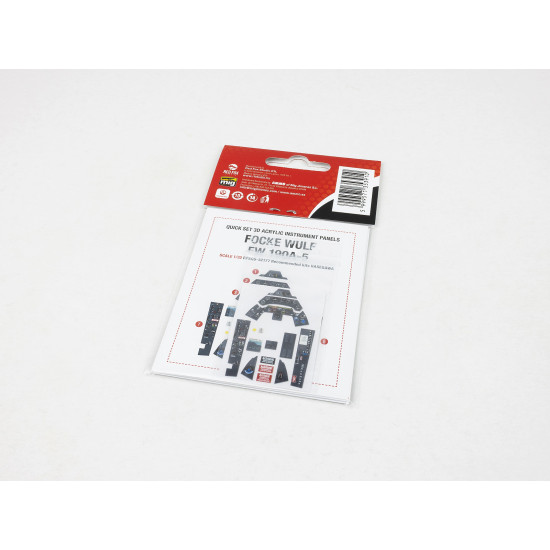 Red Fox Qs-32177 1/32 3d Decal Instrument Panel Focke Wulf Fw 190a-5 Hasegawa