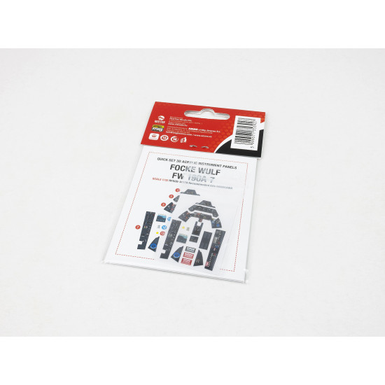 Red Fox Qs-32178 1/32 3d Decal Instrument Panel Focke Wulf Fw 190a-7 Hasegawa