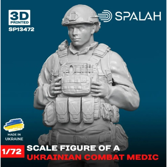 Spalah 13472 1/72 Figure Ukrainian Combat Medic Resin Model Kit Spalah 13472 1/72 Figure Ukrainian Combat Medic Resin Model Kit