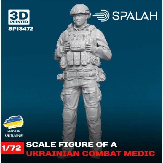 Spalah 13472 1/72 Figure Ukrainian Combat Medic Resin Model Kit Spalah 13472 1/72 Figure Ukrainian Combat Medic Resin Model Kit