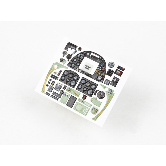 Red Fox Qs-32188 1/32 3d Decal Instrument Panel For Spitfire Mk.ixc For Tamiya