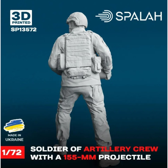 Spalah 13572 1/72 Figure Charger With A 155-mm Projectile Of M777 Howitzer