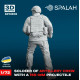 Spalah 13572 1/72 Figure Charger With A 155-mm Projectile Of M777 Howitzer