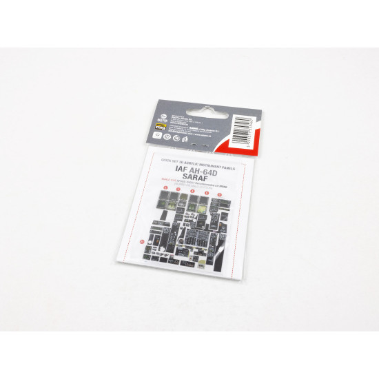 Red Fox Qs-35027 1/35 3d Decal Instrument Panel Ah-64d Saraf For Meng