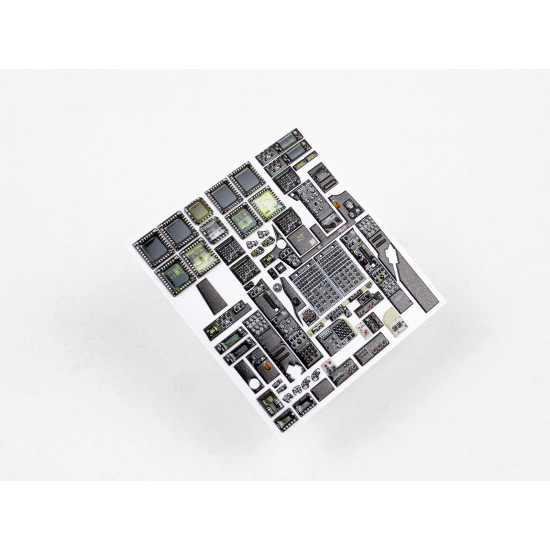 Red Fox Qs-35027 1/35 3d Decal Instrument Panel Ah-64d Saraf For Meng