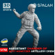 Spalah 13772 1/72 Figure Assistant Charger Of M777 Howitzer Model Kit