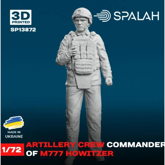 Spalah 13872 1/72 Figure Artillery Crew Commander Of M777 Howitzer Model Kit Spalah 13872 1/72 Figure Artillery Crew Commander Of M777 Howitzer Model Kit