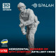 Spalah 13972 1/72 Figure Horizontal Gunner Of M777 Howitzer Model Kit Spalah 13972 1/72 Figure Horizontal Gunner Of M777 Howitzer Model Kit