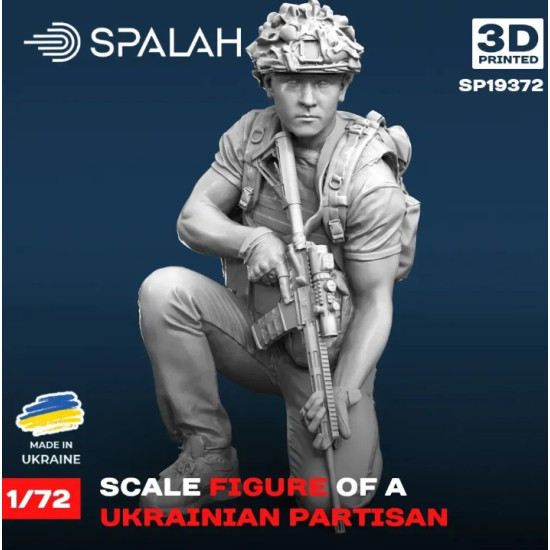 Spalah 19372 1/72 Figure Ukrainian Partisan Resin Model Kit Spalah 19372 1/72 Figure Ukrainian Partisan Resin Model Kit