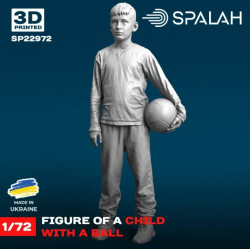 Spalah 22972 1/72 Figure Child With A Ball Resin Model Kit