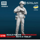 Spalah 25572 1/72 Figure Ukrainian Soldier With A Tablet Resin Model Kit Spalah 25572 1/72 Figure Ukrainian Soldier With A Tablet Resin Model Kit