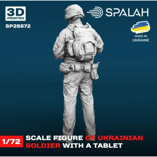 Spalah 25572 1/72 Figure Ukrainian Soldier With A Tablet Resin Model Kit Spalah 25572 1/72 Figure Ukrainian Soldier With A Tablet Resin Model Kit