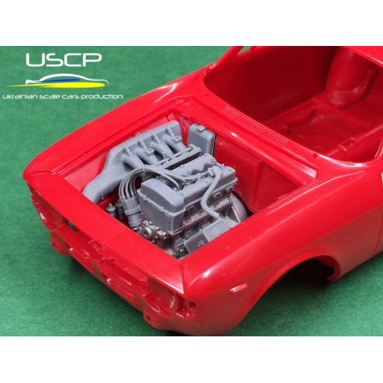 Uscp 24t078 1/24 Alfa Romeo Testa Stretta Engine Head Uscp 24t078 1/24 Alfa Romeo Testa Stretta Engine Head