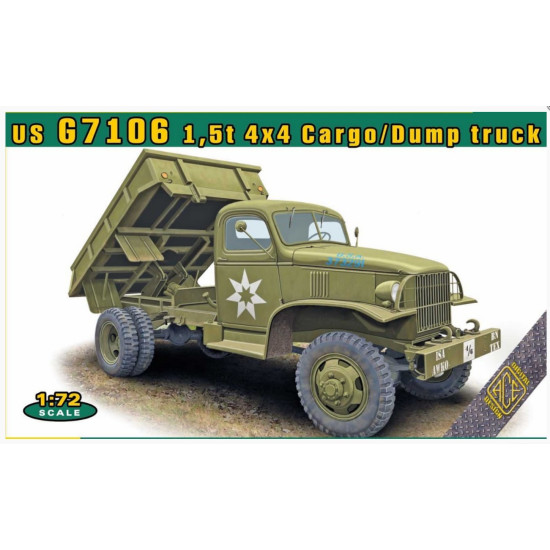 Ace 72600 1/72 Us G7106 1/5t 4/4 Cargo/Dump Truck Plastic Model Kit Ace 72600 1/72 Us G7106 1/5t 4/4 Cargo/Dump Truck Plastic Model Kit