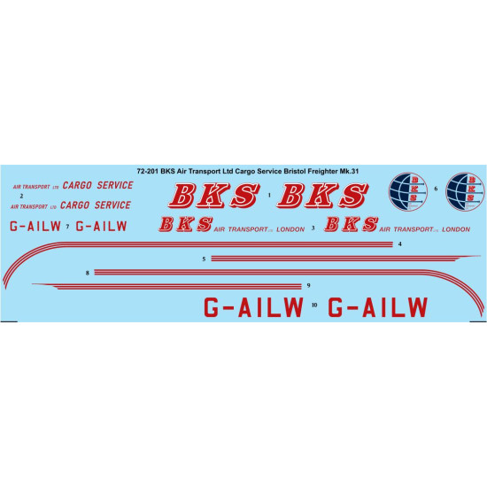 26decals 72-201 1/72 Bks Bristol 170 Mk31 Laser Decal 26decals 72-201 1/72 Bks Bristol 170 Mk31 Laser Decal