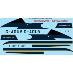 26decals 72-213 1/72 British United Bristol Superfreighter Mk32 Laser Decal