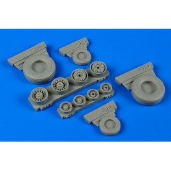 Wheelliant 148011 1/48 F-14a Tomcat Weighted Wheels For Academy