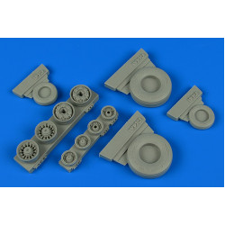 Wheelliant 148014 1/48 F-14a Tomcat Weighted Wheels For Tamiya