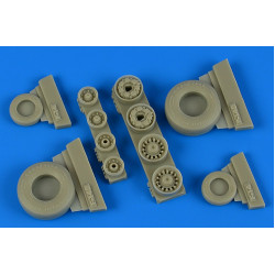 Wheelliant 148019 1/48 F-14b/D Tomcat Weighted Wheels For Tamiya