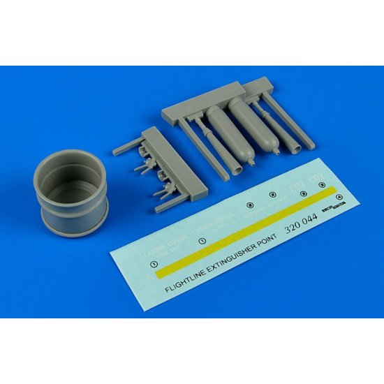 Aerobonus 320044 1/32 Fire Extinguisher Point Resin Kit
