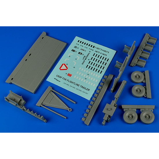 Aerobonus 320080 1/32 Flightline Trailer F-2a Steel Platform Resin Kit Aerobonus 320080 1/32 Flightline Trailer F-2a Steel Platform Resin Kit