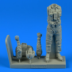Aerobonus 320091 1/32 Us Navy Pilot With Bag Vietnam War 1965 - 1973 Resin Kit