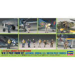 WWII Pilot Figure Set (JAP, GER, US, RAF) 1/72 Hasegawa 35008