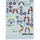 Print Scale 72-485 1/72 Bell P-39 Airacobra Decal For Aircraft