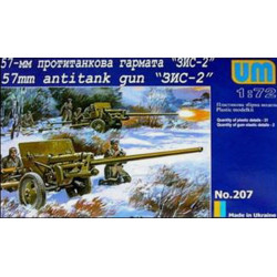 Unimodel 207 1/72 Zis-2 57mm Soviet Anti-tank Gun Red Army Ww Ii Um 207
