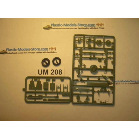 Unimodel 208 1/72 Zis-3 76mm Soviet Anti-tank Gun Red Army Ww Ii Um 208