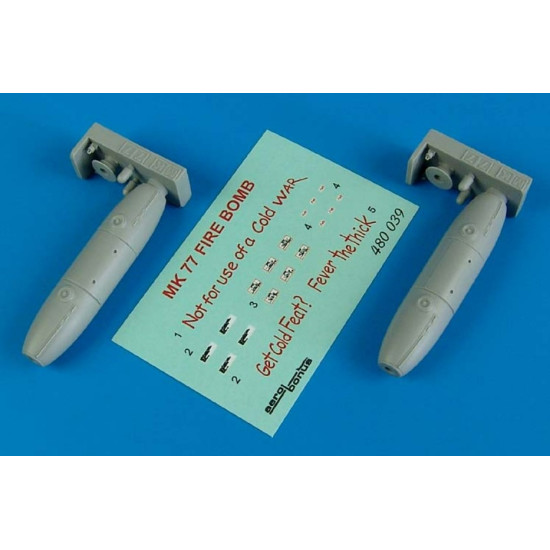 Aerobonus 480039 1/48 Mk-77 Mod. 4/5/6 Fire Bombs Dummy Resin Kit Aerobonus 480039 1/48 Mk-77 Mod. 4/5/6 Fire Bombs Dummy Resin Kit