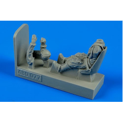 Aerobonus 480077 1/48 German Wwii Luftwaffe Pilot With Seat For Bf 109e Resin Aerobonus 480077 1/48 German Wwii Luftwaffe Pilot With Seat For Bf 109e Resin