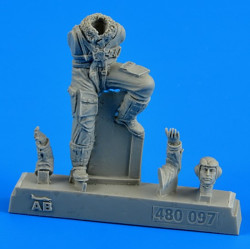 Aerobonus 480097 1/48 German Luftwaffe Pilot Wwii For Bf 109 Late Resin Kit