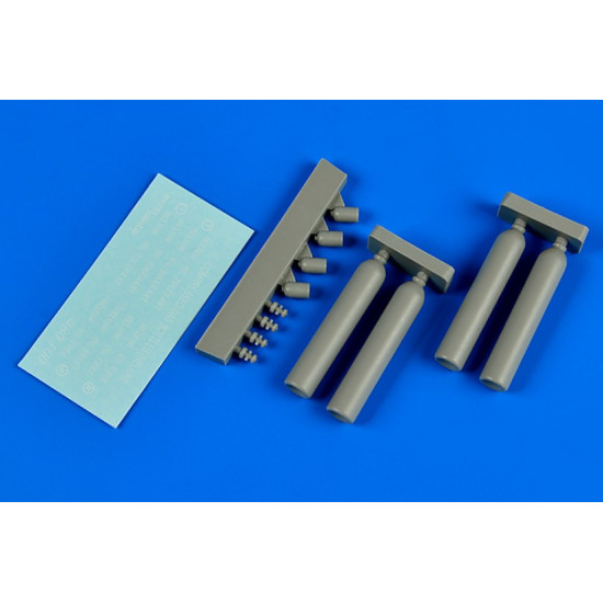 Aerobonus 480100 1/48 Dummy Resin Compressed Gas Bottles Helium