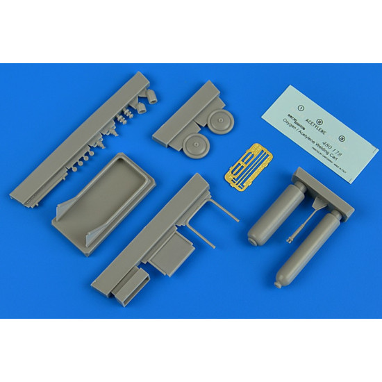 Aerobonus 480178 1/48 Oxygen/Acetylene Welding Cart Resin Kit Aerobonus 480178 1/48 Oxygen/Acetylene Welding Cart Resin Kit