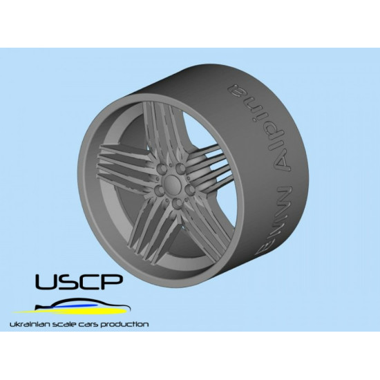 Uscp 24p123 1/24 Alpina Dynamic 20 Inch Resin Wheels