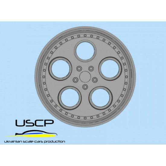 Uscp 24p098 1/24 20 Inch Rotiform Dia Resin Wheels