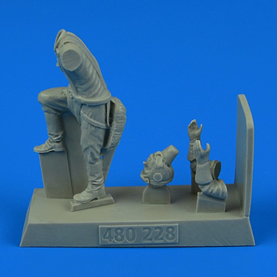 Aerobonus 480228 1/48 Russain Wwii Attack Pilot For Il-2 Resin Kit Aerobonus 480228 1/48 Russain Wwii Attack Pilot For Il-2 Resin Kit