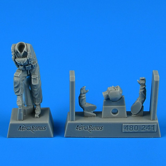 Aerobonus 480241 1/48 Modern Russian Fighter Pilor For Su-57 For Zvezda Aerobonus 480241 1/48 Modern Russian Fighter Pilor For Su-57 For Zvezda