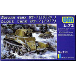 BT-7 Soviet Light Tank M.1937 Red Army WWII 1/72 UM 311